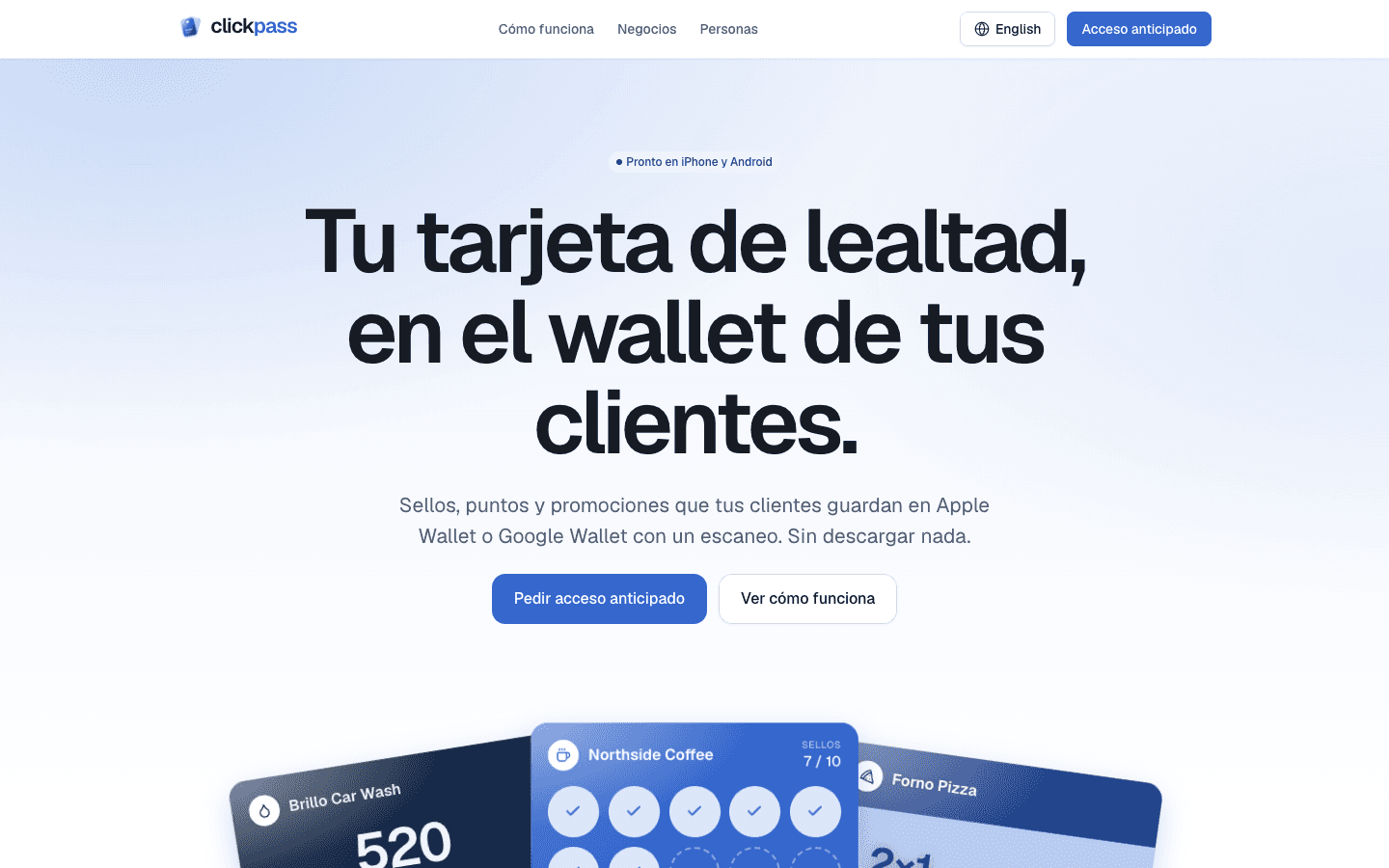 Captura de ClickPass