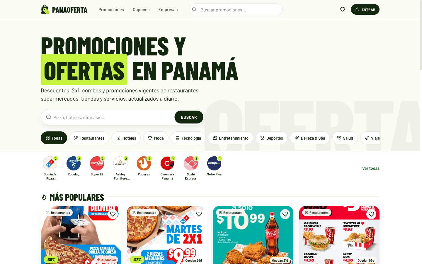 Captura de PanaOferta
